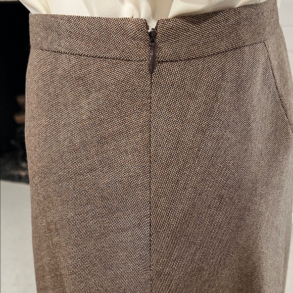 LOFT Elegant Brown A-Line Skirt - Picture 5 of 7
